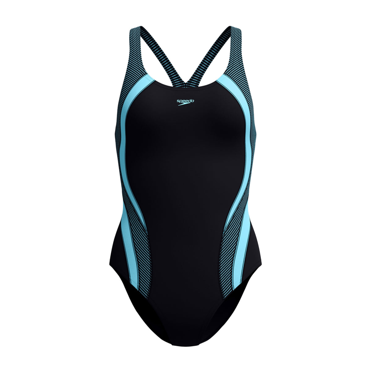 Black - Front - Speedo Womens-Ladies Quantum Splice One Piece Swimsuit
