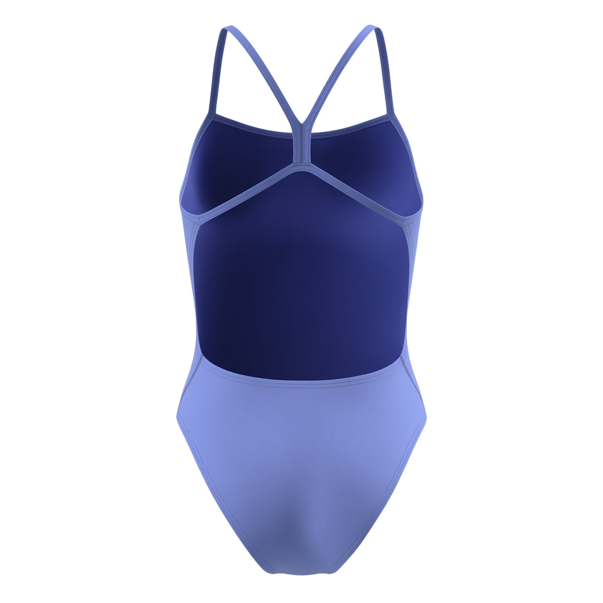 Purple - Back - Speedo Womens-Ladies 2.0 Solid V-Cut One Piece Swimsuit