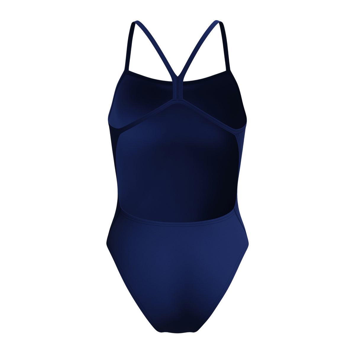 Navy - Back - Speedo Womens-Ladies 2.0 Solid V-Cut One Piece Swimsuit