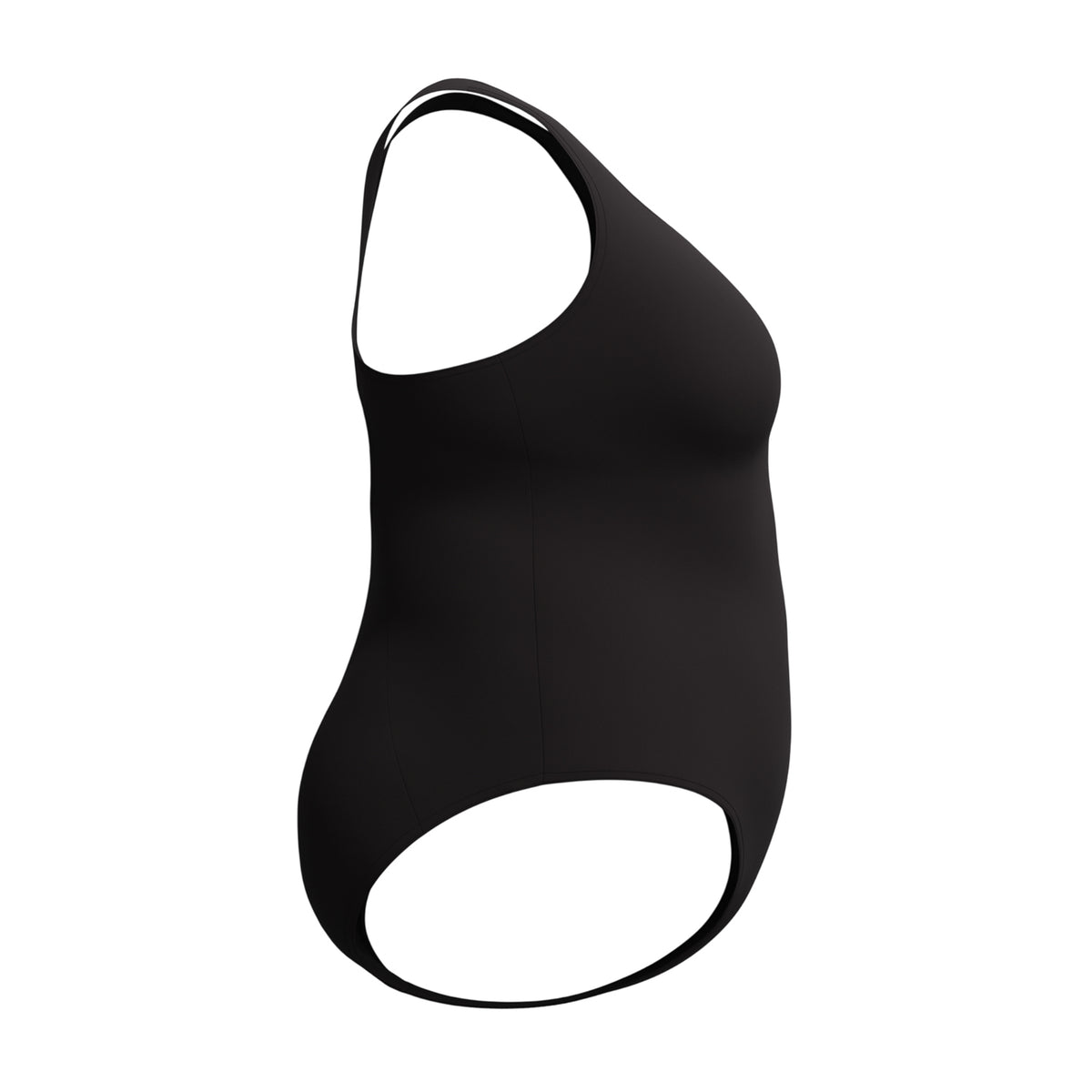Black - Side - Speedo Womens-Ladies Medalist Endurance+ One Piece Swimsuit