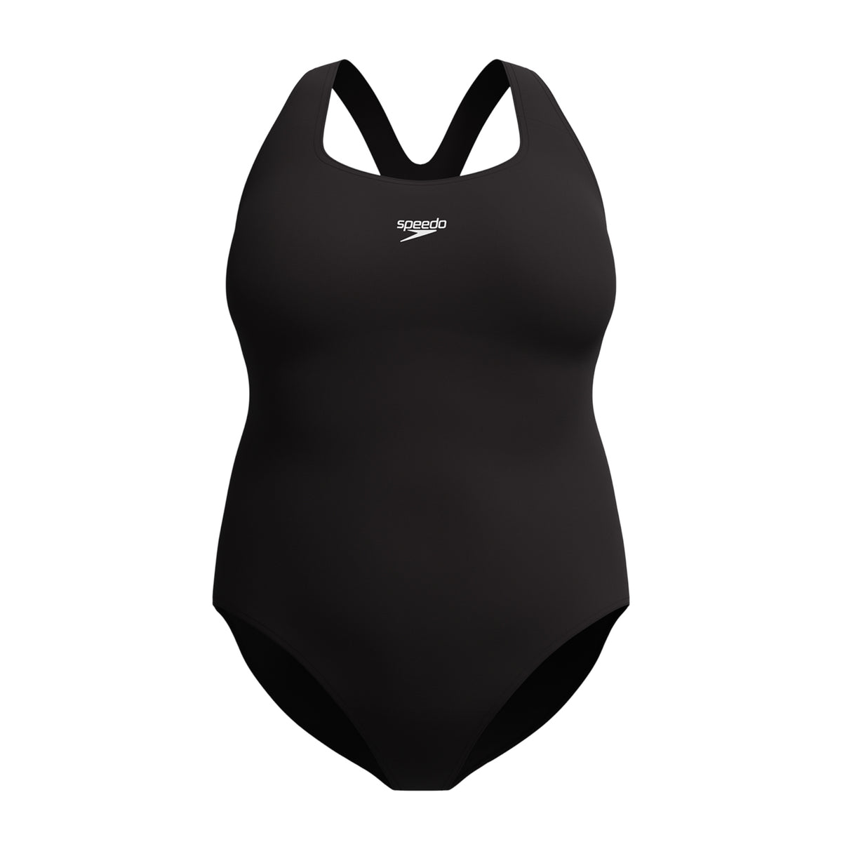 Black - Front - Speedo Womens-Ladies Medalist Endurance+ One Piece Swimsuit