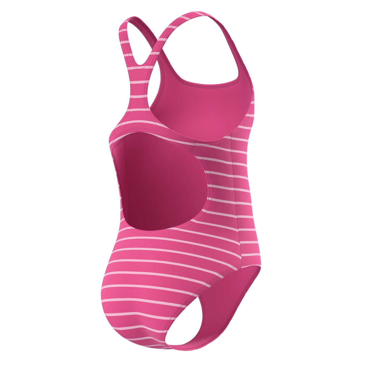 Pink - Lifestyle - Speedo Girls Medalist Striped One Piece Swimsuit