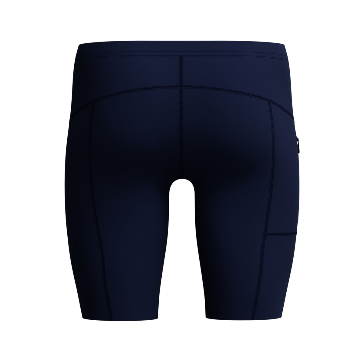 Navy - Back - Speedo Mens Boom Solid Endurance+ Swimming Trunks