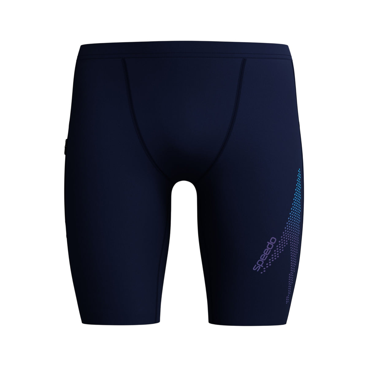 Navy - Front - Speedo Mens Boom Solid Endurance+ Swimming Trunks