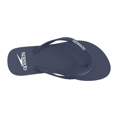 Blue - Side - Speedo Womens-Ladies Logo Flip Flops