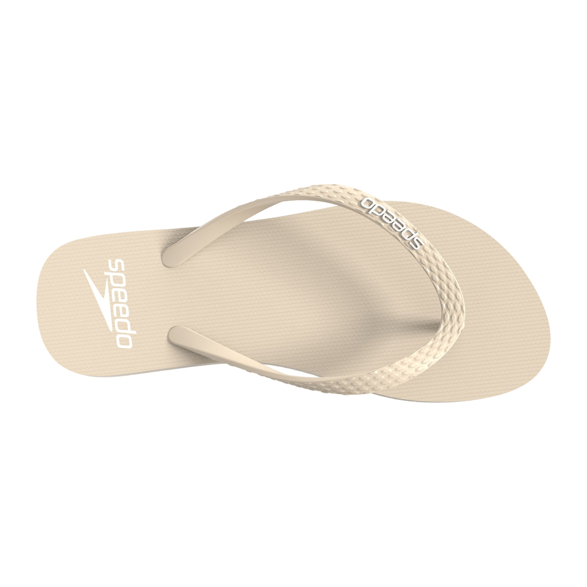 Brown - Side - Speedo Womens-Ladies Logo Flip Flops