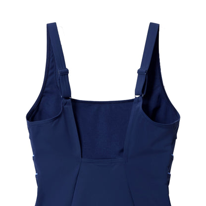 Navy - Lifestyle - Speedo Womens-Ladies Solid Contour Eclipse One Piece Swimsuit