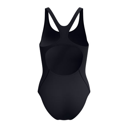 Black-Light Green - Back - Speedo Womens-Ladies Placement Medalist Printed One Piece Swimsuit