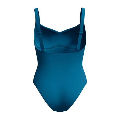 Green - Back - Speedo Womens-Ladies Lunaelustre Printed Shaping One Piece Swimsuit