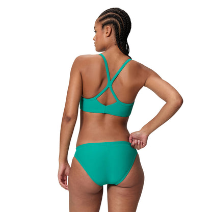 Green-Navy - Lifestyle - Speedo Womens-Ladies Solid Bikini Bottoms