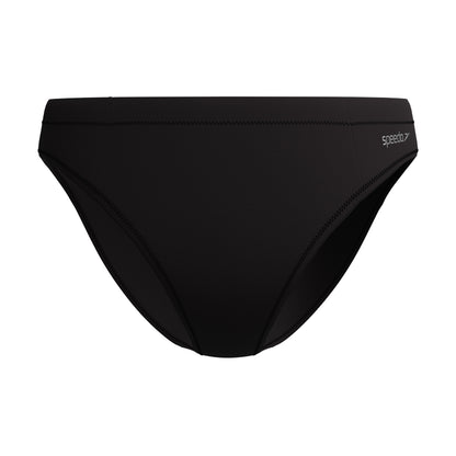 Black - Front - Speedo Womens-Ladies Solid Bikini Bottoms