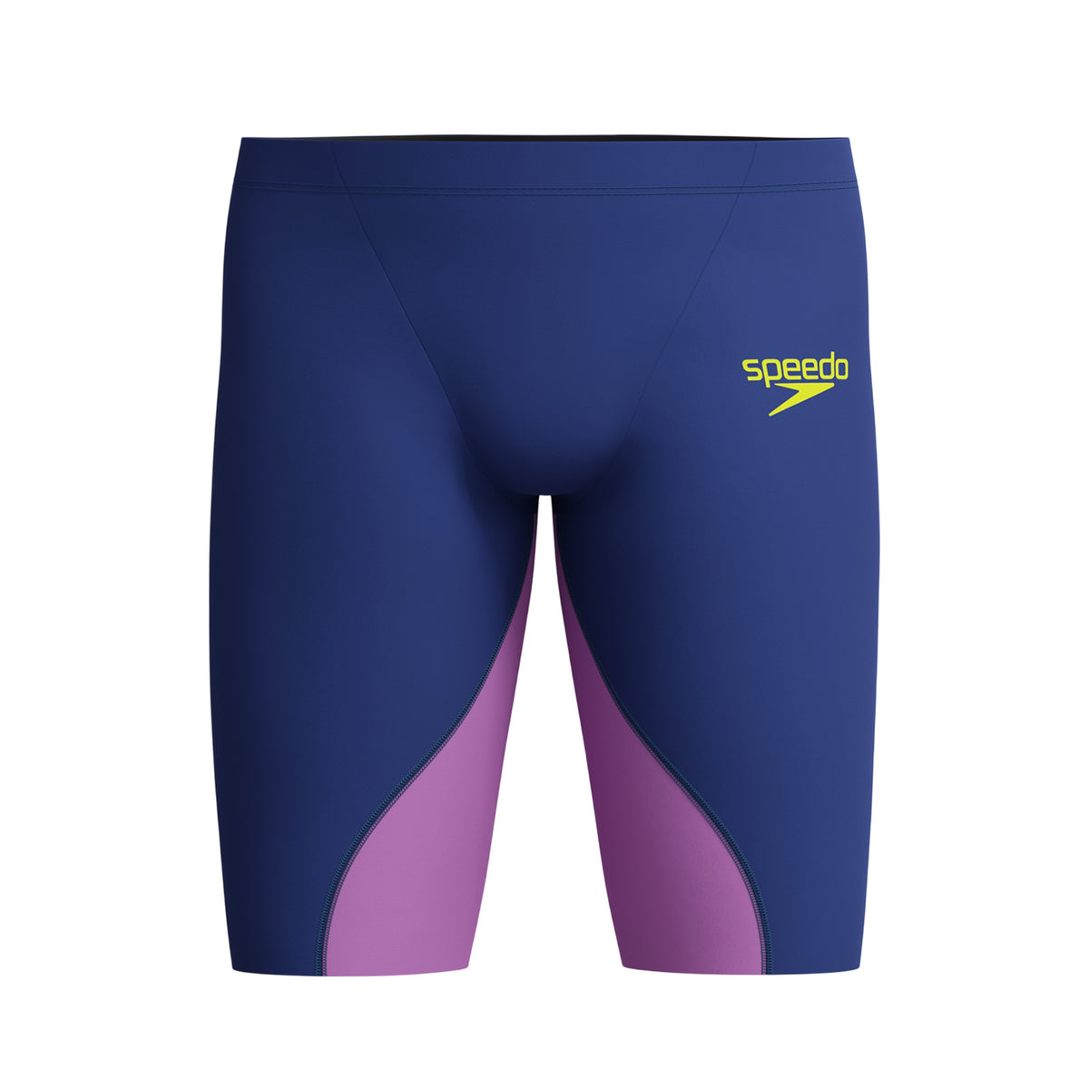 Navy-Bright Purple - Front - Speedo Mens Fastskin LZR Ignite Jammer Shorts