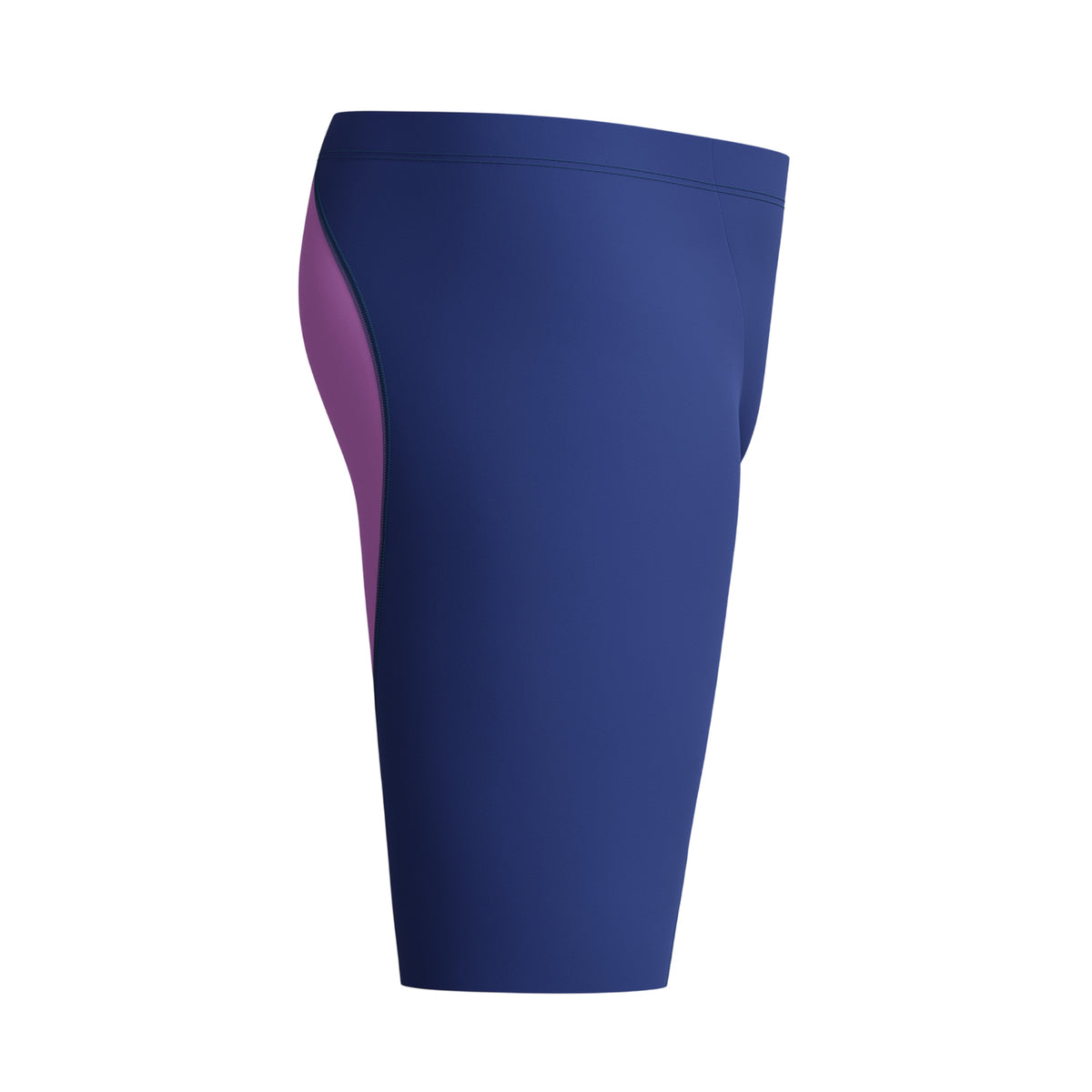 Navy-Bright Purple - Side - Speedo Mens Fastskin LZR Ignite Jammer Shorts