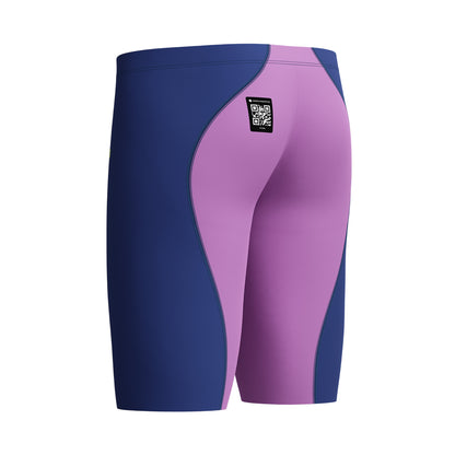 Navy-Bright Purple - Lifestyle - Speedo Mens Fastskin LZR Ignite Jammer Shorts