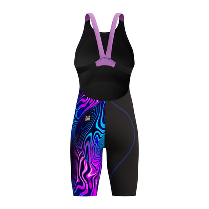 Black - Back - Speedo Womens-Ladies Fastskin LZR Ignite One Piece Swimsuit