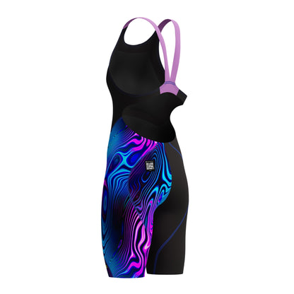 Black - Close up - Speedo Womens-Ladies Fastskin LZR Ignite One Piece Swimsuit