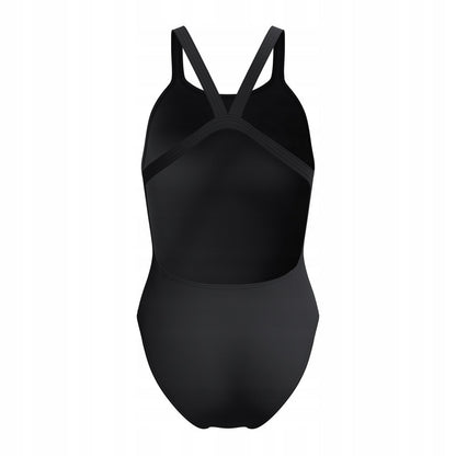 Black - Back - Speedo Womens-Ladies Solid Endurasoft Leaderback One Piece Swimsuit