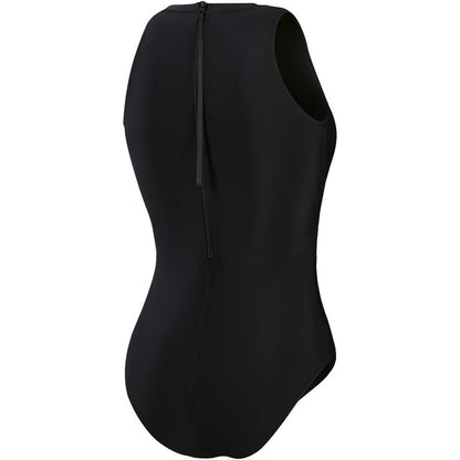 Black - Back - Speedo Womens-Ladies Hydrasuit One Piece Swimsuit