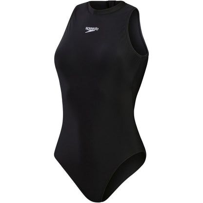 Black - Front - Speedo Womens-Ladies Hydrasuit One Piece Swimsuit
