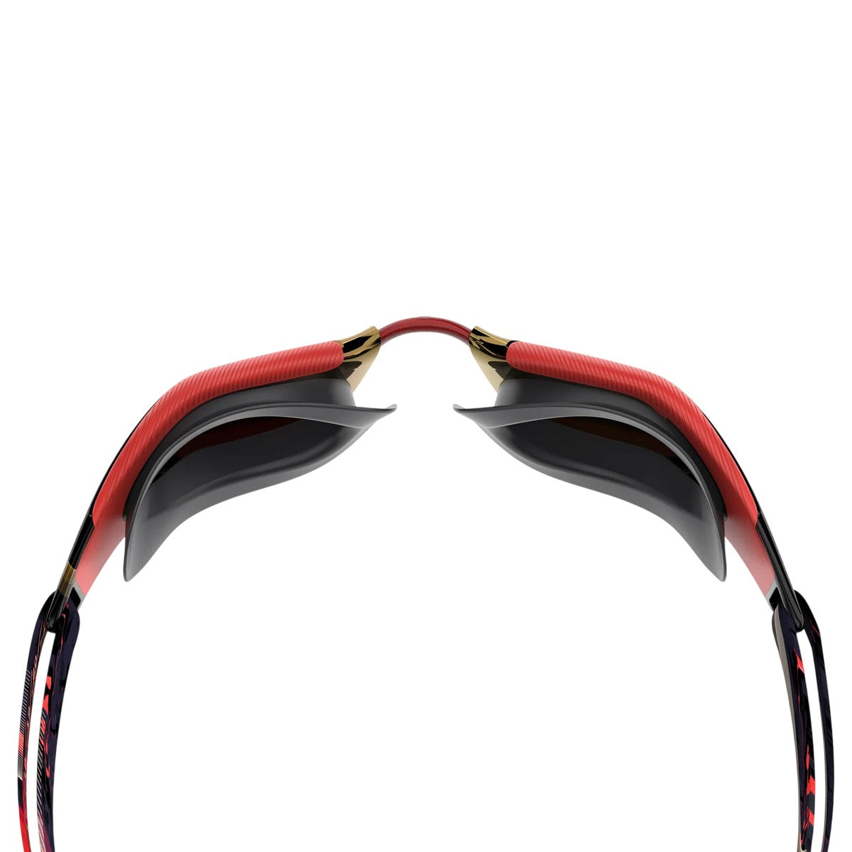 Black-Red - Lifestyle - Speedo Unisex Adult Fastskin Hyper Elite Mirrored Swimming Goggles
