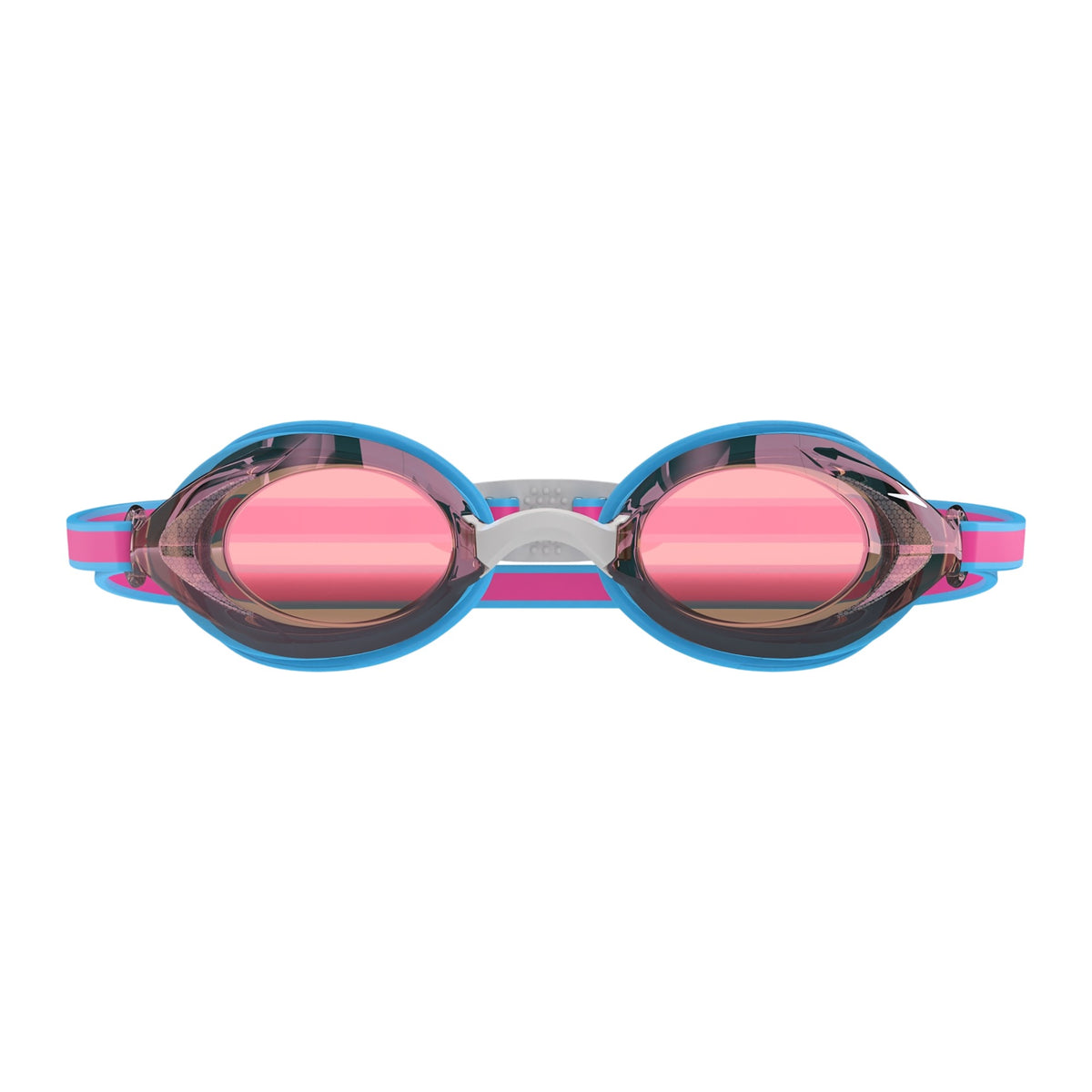 Blue - Front - Speedo Childrens-Kids Vanquisher 3.0 Mirror Swimming Goggles