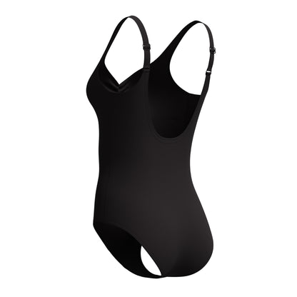 Black - Lifestyle - Speedo Womens-Ladies Shaping AquaNite One Piece Swimsuit