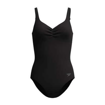 Black - Front - Speedo Womens-Ladies Shaping AquaNite One Piece Swimsuit