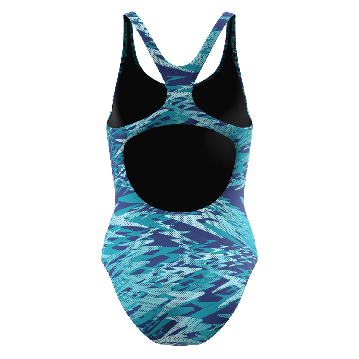 Light Blue-Blue - Back - Speedo Womens-Ladies Hyperboom Medalist Repeat Logo One Piece Swimsuit