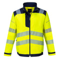Yellow-Navy - Front - Portwest Mens PW3 Hi-Vis Work Jacket