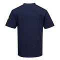 Navy - Back - Portwest Mens Anti-Static T-Shirt
