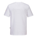 White - Back - Portwest Mens Anti-Static T-Shirt