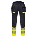 Yellow-Black - Front - Portwest Mens DX4 Class 1 Hi-Vis Detachable Holster Pocket Trousers