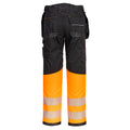 Orange-Black - Back - Portwest Mens PW3 Hi-Vis Holster Pocket Trousers