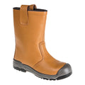 Tan - Front - Portwest Unisex Adult Steelite Leather Anti Scuff Toe Rigger Boots
