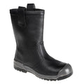 Black - Front - Portwest Unisex Adult Steelite Leather Anti Scuff Toe Rigger Boots