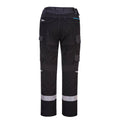 Black - Back - Portwest Mens WX3 Flame Resistant Work Trousers
