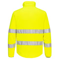 Yellow-Black - Back - Portwest Mens PW2 Fleece High-Vis Jacket
