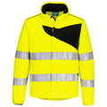 Yellow-Black - Front - Portwest Mens PW2 Fleece High-Vis Jacket