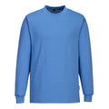 Hamilton Blue - Front - Portwest Mens Anti-Static Long-Sleeved T-Shirt