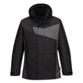 Black-Zoom Grey - Front - Portwest Mens PW2 Winter Jacket