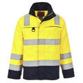 Yellow-Navy - Front - Portwest Mens Hi-Vis Multi-Norm Jacket