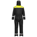 Black-Yellow - Back - Portwest Unisex Adult PW3 Winter Overalls