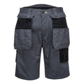 Zoom Grey-Black - Front - Portwest Mens PW3 Holster Pocket Shorts