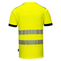 Yellow-Black - Back - Portwest Mens PW3 Cotton Hi-Vis Comfort T-Shirt