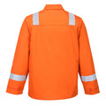 Orange - Back - Portwest Mens FR25 Bizflame Plus Jacket