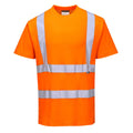 Orange - Front - Portwest Mens S170 Hi-Vis Comfort T-Shirt