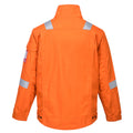 Orange - Back - Portwest Mens FR68 Bizflame Ultra Jacket