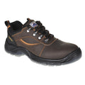 Brown - Front - Portwest Mens Steelite Mustang Leather Safety Shoes