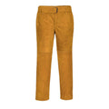 Tan - Front - Portwest Mens Welding Leather Trousers