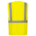 Yellow - Back - Portwest Mens C357 Hi-Vis Vest